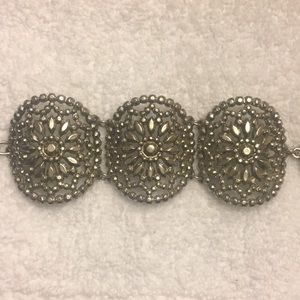 Silver southwest style bracelet